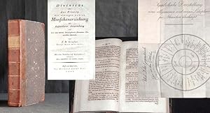 Seller image for Divinitt oder das Prinzip der einzigen wahren Menschenerziehung mit besonderer Anwendung auf eine neue daraus hervorgehende Elementar-Unterrichts-Methode. for sale by Antiquariat Hilbert Kadgien