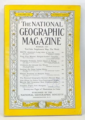 Bild des Verkufers fr The National Geographic Magazine, Volume CXI, Number Three (March, 1957) zum Verkauf von Cat's Cradle Books