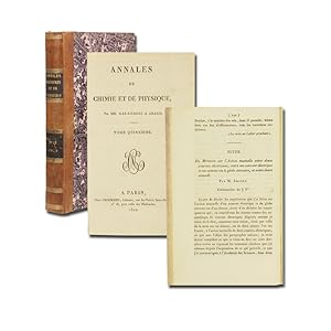 Bild des Verkufers fr Mmoire de l'action mutuelle de deux courans lectriques. 18 S. - Und: Derselbe. Suite du mmoire sur l'action mutuelle entre deux courans lectriques. 49 S. In: Annales de chimie et de physique. Tome 15. zum Verkauf von Antiquariat Gerhard Gruber