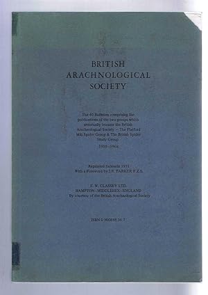 Seller image for British Arachnological Society: The 40 Bulletins comprising the publications of the two groups which eventually became the British Arachnological Society - The Flatford Mill Spider Group & The British Spider Study Group 1959 - 1968 for sale by Bailgate Books Ltd