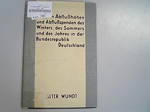 Imagen del vendedor de Die mittleren Abfluhhen und Abfluspenden des Winters und des Jahres in der Bundesrepublik Deutschland. Forschungen zur deutschen Landeskunde. Band 105. Das Wasserdargebot in der Bundesrepublik Deutschland. Teil III. a la venta por Antiquariat Bookfarm