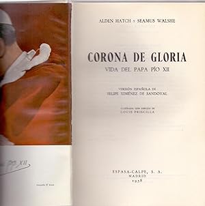 Seller image for CORONA DE GLORIA, VIDA DEL PAPA PIO XII for sale by Libreria 7 Soles
