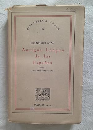 Imagen del vendedor de ANTIGUA LENGUA DE LAS ESPAAS a la venta por Librera Sagasta