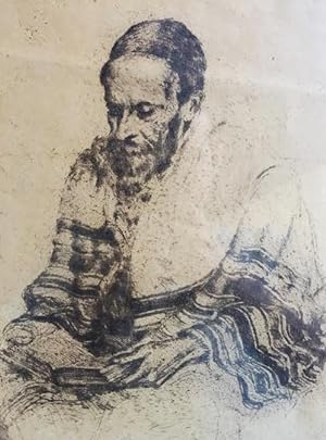 [ETCHING] PORTRAIT OF A JEW READING SCRIPTURE [SIGNED BY THE ARTIST]