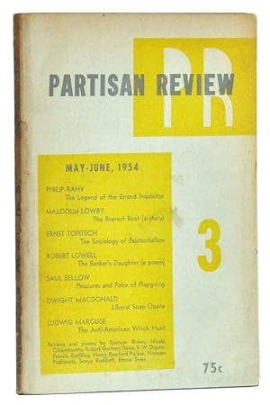 Imagen del vendedor de The Partisan Review, Volume XXI, Number 3 (May-June, 1954) a la venta por Cat's Cradle Books