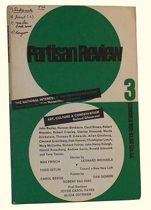 Bild des Verkufers fr The Partisan Review, Volume XXXIX, Number 3 (Summer, 1972) zum Verkauf von Cat's Cradle Books
