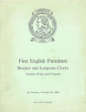 Christies November 1968 Fine English Furniture Bracket & Longcase Clocks