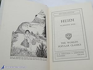 Heidi (Junior Library, The World's Popular Classics, Art-Type Edition): SPYRI, Johanna