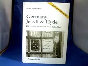 Bild des Verkufers fr Germany: Jekyll u. Hyde : 1939 - Deutschland von innen betrachtet. [bers. aus dem Engl. von Kurt Baudisch] zum Verkauf von Antiquariat Michael Solder