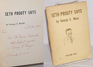 Seth Prouty Says: volume one