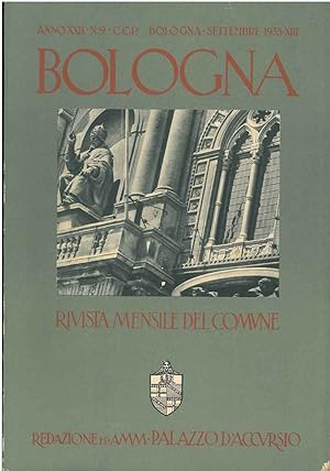 Bologna. Rivista mensile del comune. Anno XXII N. 9, settembre1935