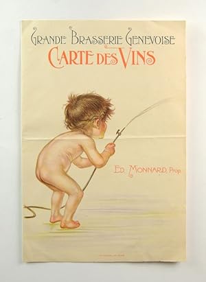 Bild des Verkufers fr Grande Brasserie Genevoise. Carte des Vins. Ed. Monnard, Prop.". zum Verkauf von Versandantiquariat Wolfgang Friebes