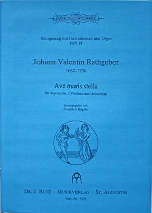 Bild des Verkufers fr Av maris stella, fr Sopransolo, 2 Violinen und Generalba, herausgegeben von Friedrich Hgele zum Verkauf von Cordula Roleff