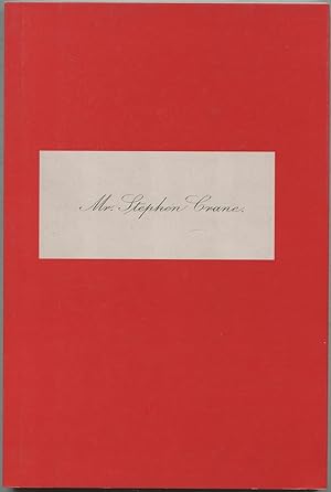 Bild des Verkufers fr Stephen Crane zum Verkauf von Between the Covers-Rare Books, Inc. ABAA