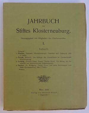 Bild des Verkufers fr Jahrbuch des Stiftes Klosterneuburg. Bd. I. Mit 7 Tafeln (beiliegend) zum Verkauf von Der Buchfreund