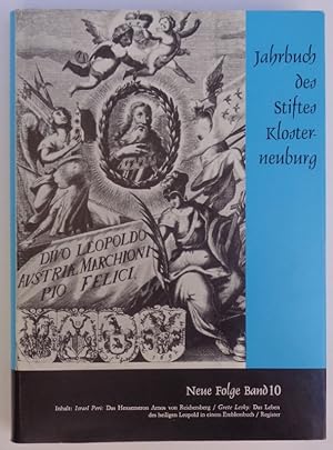 Bild des Verkufers fr Jahrbuch des Stiftes Klosterneuburg. Neue Folge - Bd. 10 (der gesamten Reihe neunzehnter Band). Mit 36 s/w-Abb. zum Verkauf von Der Buchfreund