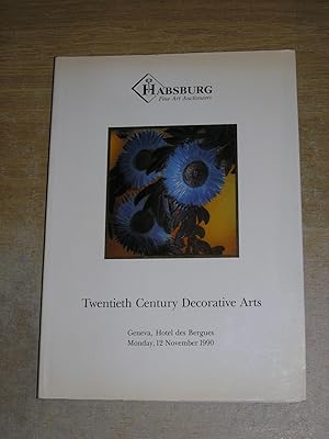 Habsburg Fine Art Auctioneers Geneva Twentieth Century Decorative Arts 12 November 1990