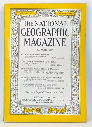 Immagine del venditore per The National Geographic Magazine, Volume CXI (111), Number One (1) (January 1957) venduto da Cat's Cradle Books