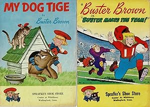 "MY DOG TIGE" & "BUSTER BROWN MAKES THE TEAM" (2 COMIC BOOKS, 1957, 1959)