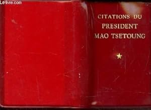 Bild des Verkufers fr CITATIONS DU PRESIDENT MAO TSETOUNG TOME 1 zum Verkauf von Le-Livre