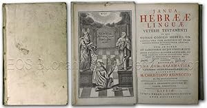 Seller image for Janua Hebr lingv veteris testamenti. In qua totius codicis Hebri vocabula una cum radicibus et grammatica vocum difficiliorum analysi comparent . Accessit una cum Grammatica Lexicon Hebraeo-Chaldaicum. for sale by EOS Buchantiquariat Benz