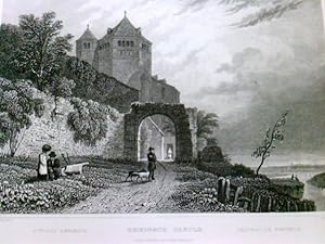 Rheineck Castle, Schloss Rheineck, Chateau de Rheineck, im Passepartout,