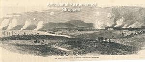 Bild des Verkufers fr The War: Prussian Field Batteries Cannonading Phalsburg. - zum Verkauf von Antiquariat Kastanienhof