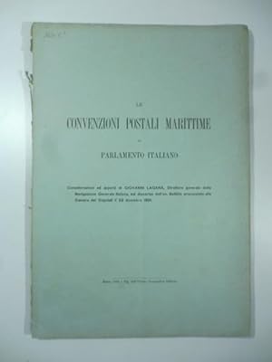 Bild des Verkufers fr Le convenzioni postali marittime al Parlamento italiano zum Verkauf von Coenobium Libreria antiquaria