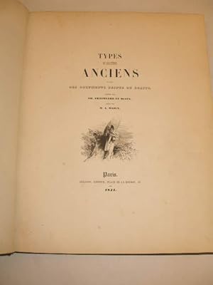 TYPES ET CARACTERES ANCIENS D' APRES DES DOCUMENTS PEINTS OU ECRITS