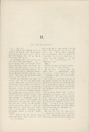 (Wörterbuch der elsässischen Mundarten.) Band 1 (von 2). Bearbeitet von E. Martin und H. Lienhart