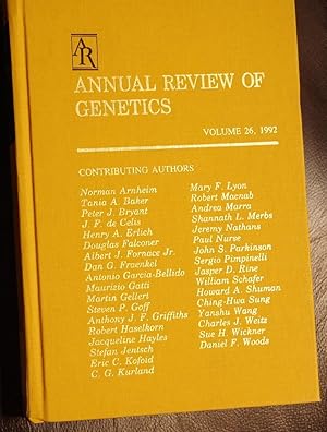 Image du vendeur pour Annual Review of Genetics: 1992 mis en vente par GuthrieBooks