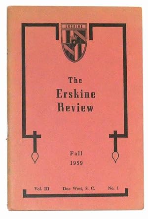 Bild des Verkufers fr The Erskine Review, Vol. III, No. 1 (Fall 1959) zum Verkauf von Cat's Cradle Books