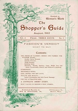 THE SHOPPER'S GUIDE Devoted to Woman's Work