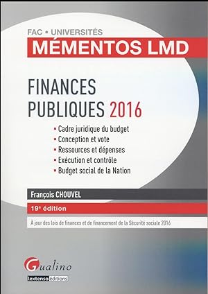 finances publiques 2016