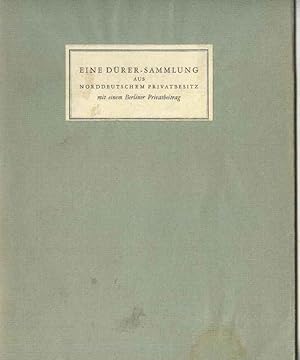 Eine Dürer-Sammlung aus norddeutschem Privatbesitz mit einem Berliner Beitrag. Versteigerung am 8...