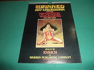 Warren 1977 Calendar featuring Vampirella and other girls. Drawn by Enrich