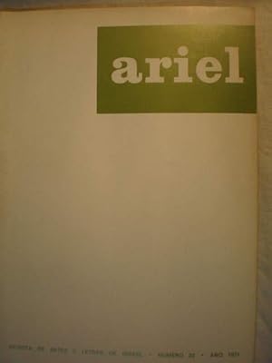 Seller image for Ariel Num. 22 - Ao 1971 - Revista de Artes y Letras de Israel. for sale by Librera Antonio Azorn