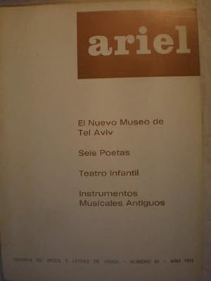 Seller image for Ariel Num. 23 - Año 1972 . Revista de Artes y Letras de Israel for sale by Librería Antonio Azorín