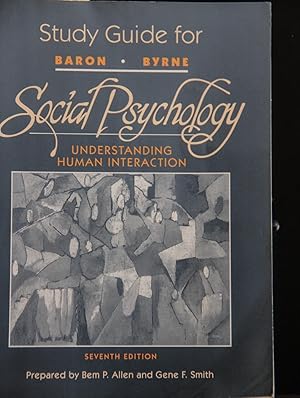 Imagen del vendedor de Study Guide for Baron/Byrne SOCIAL PSYCHOLOGY 7th edition a la venta por Mad Hatter Bookstore