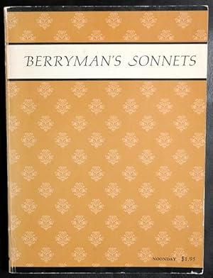 Seller image for Berryman's Sonnets for sale by GuthrieBooks