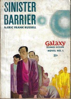 Seller image for SINISTER BARRIER: Galaxy Science Fiction Novel #1 for sale by Books from the Crypt