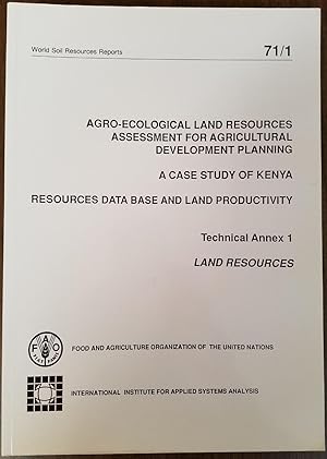 Agro-Ecological Land Resources Assessment for Agricultural Development Planning - A Case Study of...