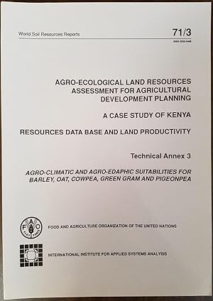 Agro-Ecological Land Resources Assessment for Agricultural Development Planning - A Case Study of...