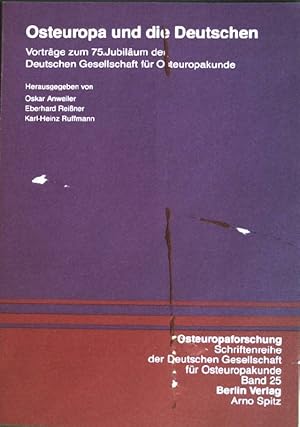 Bild des Verkufers fr Deutschland und Sdosteuropa 1871-1945: Zwischen Gegnerschaft und Partnerschaft Sonderdruck aus: Osteuropa und die Deutschen: Vortrge zum 75. Jubilum der Deutschen Gesellschaft fr Osteuropakunde zum Verkauf von books4less (Versandantiquariat Petra Gros GmbH & Co. KG)