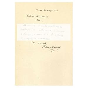 Letter from Mino Maccari to Countess Pecci Blunt