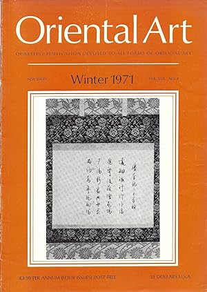 Oriental Art New Series Vol. XVII No. 4 Winter 1971