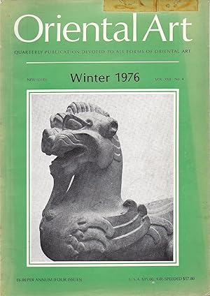 Oriental Art New Series Vol. XXII No. 4 Winter 1976 oversize