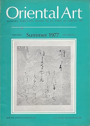 Oriental Art New Series Vol. XXIII No. 2 Summer 1977 oversize