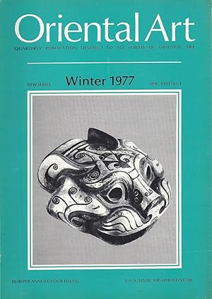 Oriental Art New Series Vol. XXIII No. 4 Winter 1977 oversize