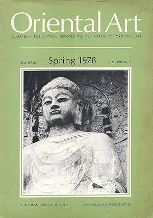 Oriental Art New Series Vol. XXIV No.1 Spring1978 oversize